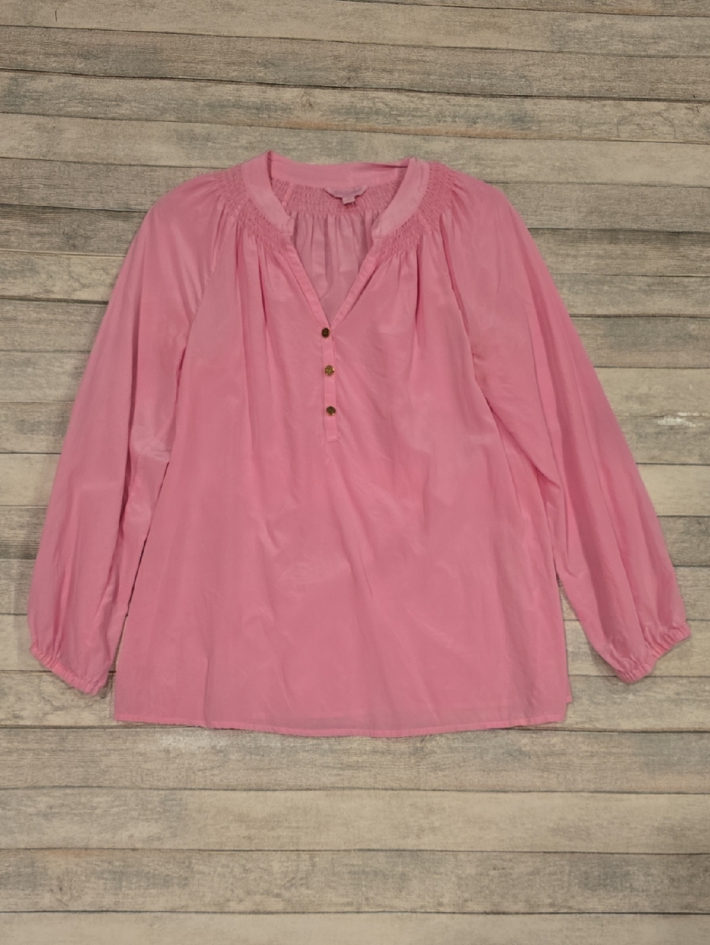 Lilly Pulitzer Pink Smocked Elsa Top